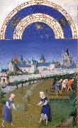 LIMBOURG brothers, Les trs riches heures du Duc de Berry: Juin (June) edf